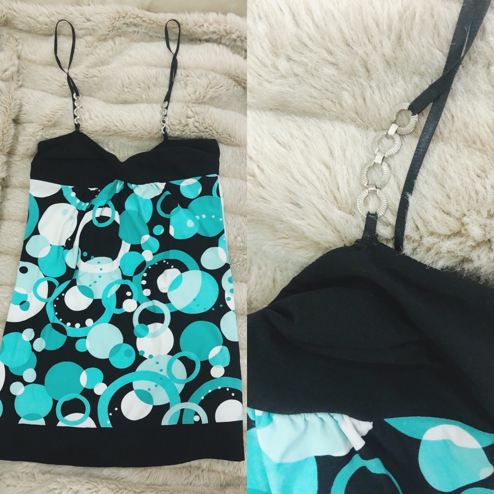 💦Bubbly Bubbles Blue and Black Mini Dress